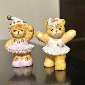 Enesco Lucy and Me Ballerina Bears: Vintage 1990s Collectible Figurines